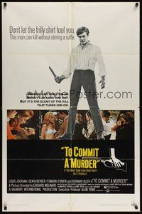7r870 TO COMMIT A MURDER 1sh '70 Louis Jourdan can kill without stirring a ruffle, Senta Berger!