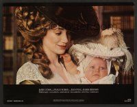 7s283 BARRY LYNDON color 11x14 still '75 Stanley Kubrick, c/u of Marisa Berenson holding baby!