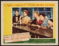 7s260 AFFAIR TO REMEMBER LC #4 '57 Cary Grant & Deborah Kerr drinking at bar with eavesdroppers!