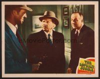7s270 ASPHALT JUNGLE LC #3 '50 Sam Jaffe watches Sterling Hayden pointing gun at Louis Calhern!