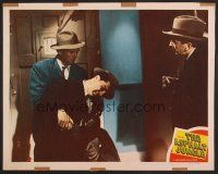 7s271 ASPHALT JUNGLE LC #5 '50 Sam Jaffe watches Sterling Hayden carry dead Brad Dexter!