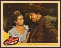 7s279 BAD MAN LC '41 close up of Wallace Beery in sombrero & pretty Laraine Day!