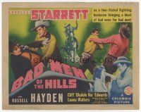 7s027 BAD MEN OF THE HILLS TC '42 Charles Starrett & Russell Hayden are bad news for bad men!