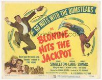 7s032 BLONDIE HITS THE JACKPOT TC '49 pretty Penny Singleton & goofy Arthur Lake!