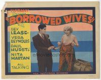 7s035 BORROWED WIVES TC '30 sexy half-dressed Vera Reynolds pretends to be married to Rex Lease!