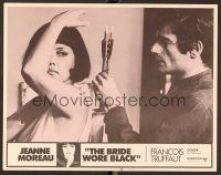 7s302 BRIDE WORE BLACK LC #5 '68 Francois Truffaut's La Mariee Etait en Noir, Jeanne Moreau!