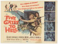 7s057 FIVE GATES TO HELL TC '59 James Clavell, Dolores Michaels, Patricia Owens, girls with guns!