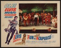 7s396 FUN IN ACAPULCO LC #8 '63 Elvis Presley performing on stage with Mexican guitarists!