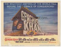 7s069 GENGHIS KHAN TC '65 Omar Sharif as the Mongolian Prince of Conquerors, Stephen Boyd!