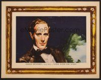 7s411 GONE WITH THE WIND LC '39 close up art of Leslie Howard as Ashley Wilkes in picture frame!