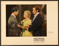 7s006 HOLLYWOOD CAVALCADE photolobby '39 pretty Alice Faye between Don Ameche & Alan Curtis!