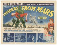 7s094 INVADERS FROM MARS TC '53 classic, hordes of green monsters from outer space!
