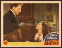 7s454 KEEPER OF THE FLAME LC '42 stern Spencer Tracy demands the truth from Katharine Hepburn!