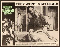 7s514 NIGHT OF THE LIVING DEAD LC #2 '68 George Romero zombie classic, girls in basement!