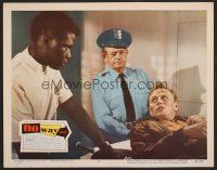 7s517 NO WAY OUT LC #4 '50 wounded Richard Widmark learns that SIdney Poitier can save him!