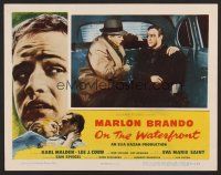 7s526 ON THE WATERFRONT LC '54 most classic taxi cab scene with Marlon Brando & Rod Steiger!
