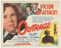 7s127 OUTRAGE TC '50 directed by Ida Lupino, is Mala Powers or any other girl safe!