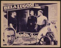 7s536 PHANTOM SHIP LC '35 Bela Dracula Lugosi in border art, The Mystery of the Marie Celeste!