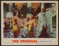 7s549 PRODIGAL LC #2 '55 sexiest high priestess Lana Turner & Louis Calhern!