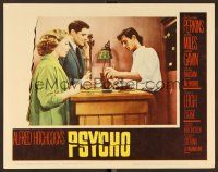 7s551 PSYCHO LC #4 '60 Alfred Hitchcock, Vera Miles & John Gavin at motel with Anthony Perkins!