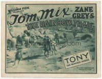 7s138 RAINBOW TRAIL TC '25 Tom Mix in Zane Grey's sequel to Riders of the Purple Sage!