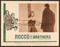 7s569 ROCCO & HIS BROTHERS LC #4 '61 Luchino Visconti's Rocco e I Suoi Fratelli, Annie Girardot!