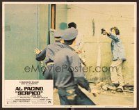7s583 SERPICO LC #3 '74 police try to arrest undercover cop Al Pacino, Sidney Lumet crime classic!
