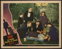 7s584 SHADOW OF A DOUBT LC '43 Joseph Cotten & 5 others around fainted Teresa Wright, Hitchcock