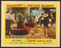 7s601 SOME LIKE IT HOT LC #2 '59 Tony Curtis & Jack Lemmon in drag running from bad guys!