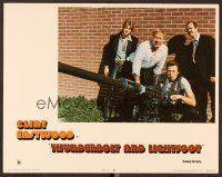 7s645 THUNDERBOLT & LIGHTFOOT LC #5 '74 Clint Eastwood, Kennedy & Bridges with HUGE gun, Cimino!