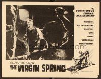 7s675 VIRGIN SPRING LC '60 Ingmar Bergman's Jungfrukallan, Max von Sydow gets revenge!