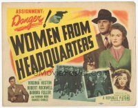 7s200 WOMEN FROM HEADQUARTERS TC '50 Virginia Huston, Robert Rockwell, Barbra Fuller!