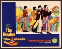 7s692 YELLOW SUBMARINE LC #6 '68 wonderful psychedelic art of Beatles John, Paul, Ringo & George!