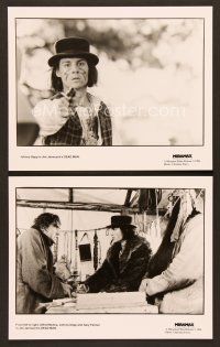 7t934 DEAD MAN 2 8x10 stills '96 image of Johnny Depp pointing gun, Jim Jarmusch weird western!