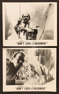 7t938 DON'T LOOK IN THE BASEMENT 2 8x10 stills '73 the day the insane took over the asylum!