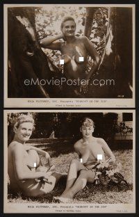 7t950 HIDEOUT IN THE SUN 2 8x10 stills '60 Doris Wishman classic, it happened in a nudist camp!