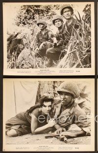 7t461 BLOOD & STEEL 11 8x10 stills '59 4 fighting men & a girl trapped in 1,000 miles of green hell