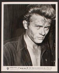 7t531 GIANT 9 8x10 stills '56, R63, R70 great images of James Dean, directed by George Stevens!