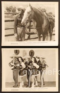 7t478 HANDS ACROSS THE BORDER 11 8x10 stills '43 cowboy Roy Rogers, Trigger, Ruth Terry!
