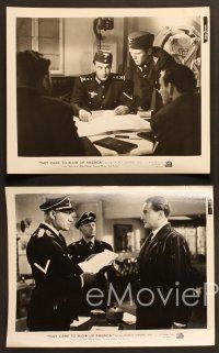 7t442 THEY CAME TO BLOW UP AMERICA 12 8x10 stills '43 George Sanders as Nazi, Ward Bond!