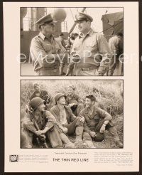 7t986 THIN RED LINE 2 8x10 stills '98 Sean Penn, Adrien Brody & Woody Harrelson in WWII!