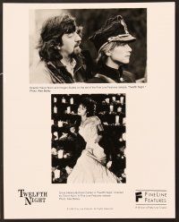 7t988 TWELFTH NIGHT 2 8x10 stills '96 William Shakespeare, Helena Bonham Carter, Ben Kingsley