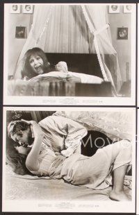 7t848 VAMPIRE LOVERS 4 8x10 stills '70 Hammer, George Cole, Dawn Addams!
