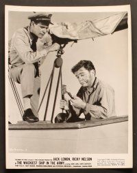 7t335 WACKIEST SHIP IN THE ARMY 15 8x10s '60 Jack Lemmon & Ricky Nelson in skirts w/coconut bras!