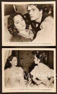 7t452 WUTHERING HEIGHTS 12 8x10 stills R44 Laurence Olivier is torn with desire for Merle Oberon!