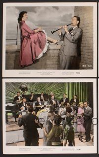 7t186 BENNY GOODMAN STORY 10 color 8x10 stills '56 Steve Allen as Goodman, Donna Reed, Gene Krupa!