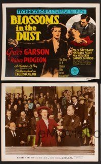 7t201 BLOSSOMS IN THE DUST 9 color-glos 8x10 stills '41 Greer Garson, Walter Pidgeon