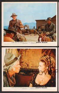 7t046 MONTE WALSH 7 English FOH LCs '70 cowboys Lee Marvin, Jack Palance & pretty Jeanne Moreau!
