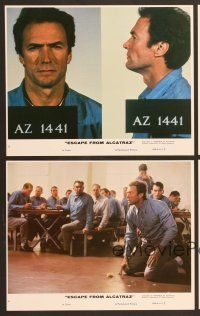 7t568 ESCAPE FROM ALCATRAZ 8 8x10 mini LCs '79 Clint Eastwood in famous prison, Patrick McGoohan!