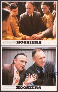 7t583 HOOSIERS 8 8x10 mini LCs '86 best basketball movie ever, Gene Hackman, Dennis Hopper!